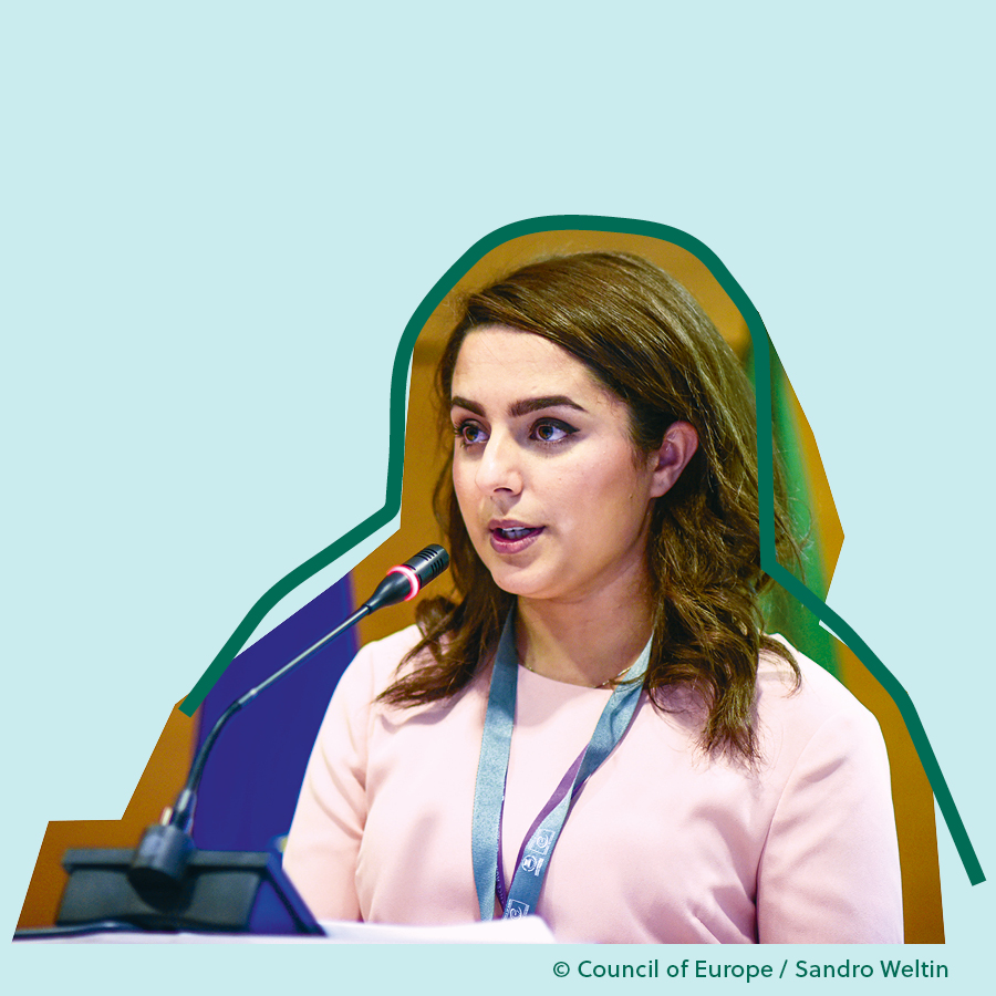 Porträt von Mina Jaf, Copyright: Council of Europe/Sandro Weltin