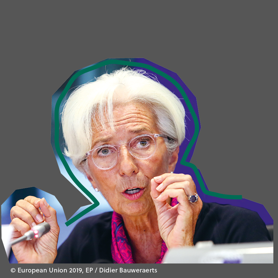 Porträt von Christine Lagarde, Copyright: European Union 2019 EP/Didier Bauweraerts