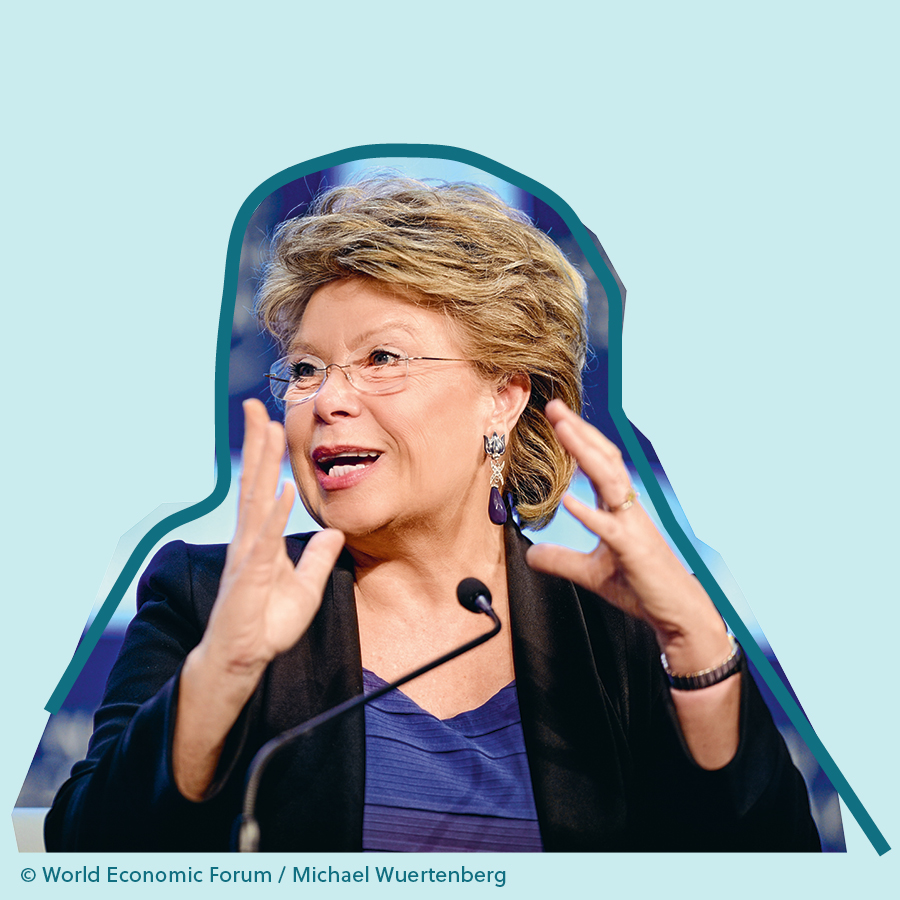 Porträt von Viviane Reding, Copyright: World Economic Forum/Michael Wuertenberg