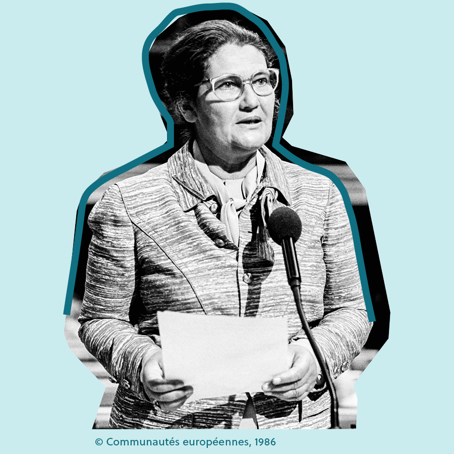 Porträt von Simone Veil, Copyright: Communautes europeennes, 1986