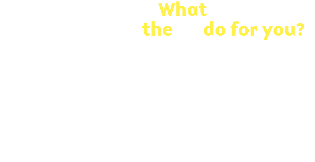 Click here if you want to know, what the EU does for you