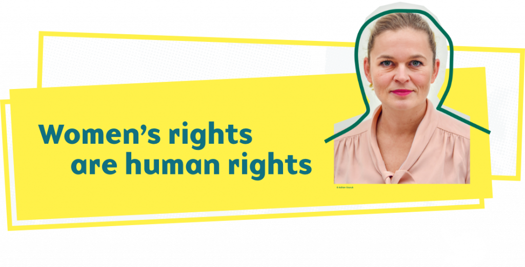 Link to subpage Women's rights are human rights