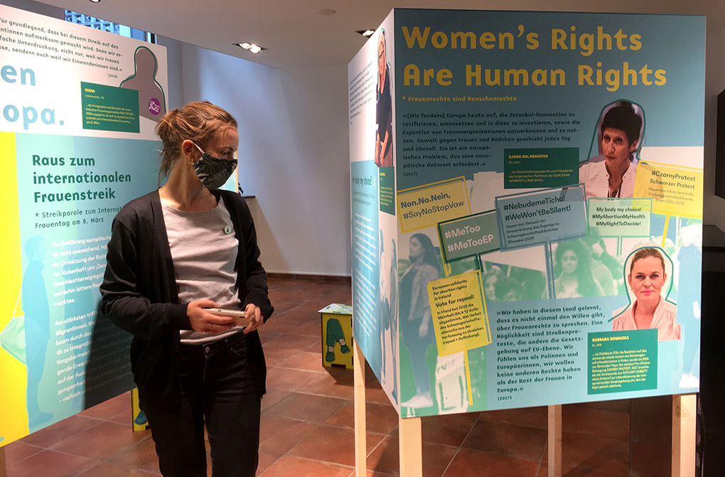 Detailphoto der Wanderausstellung / Detailed photo of the touring exhibition