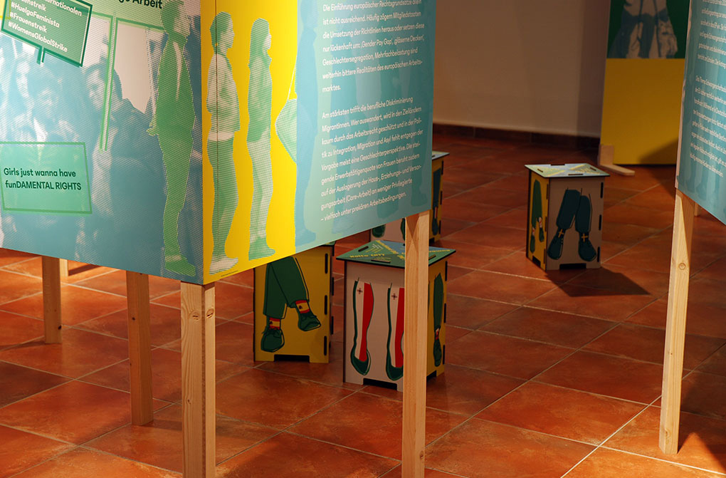 Detailphoto der Wanderausstellung / Detailed photo of the touring exhibition